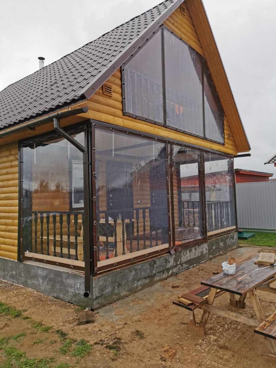 Мягкие окна ПВХ для веранды в Рамони